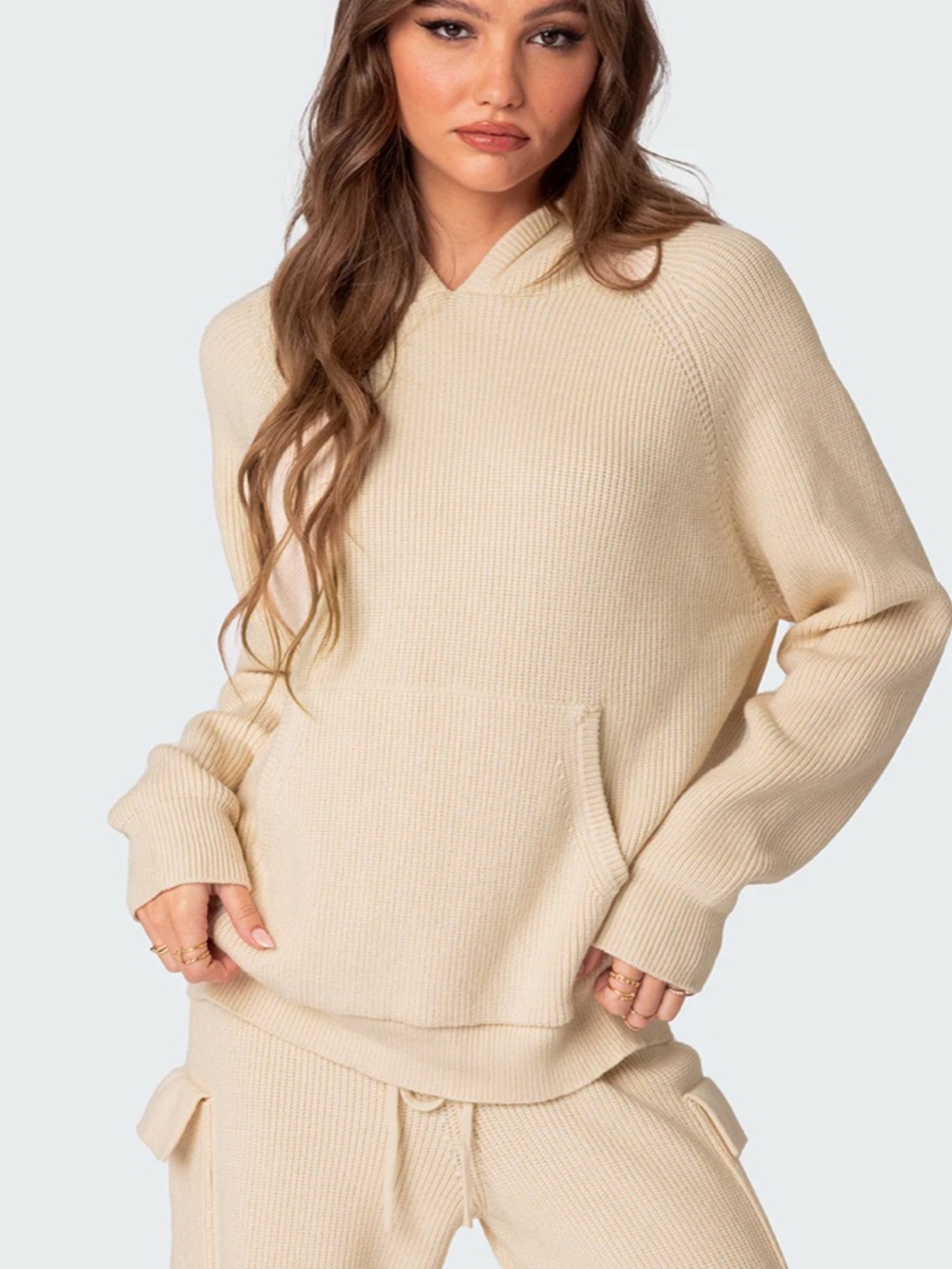 Edikted Knit Hoodie